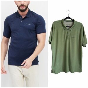 Eddie Bauer Men’s Sportswear Fit Freedry Training Polo Shirt XL Green